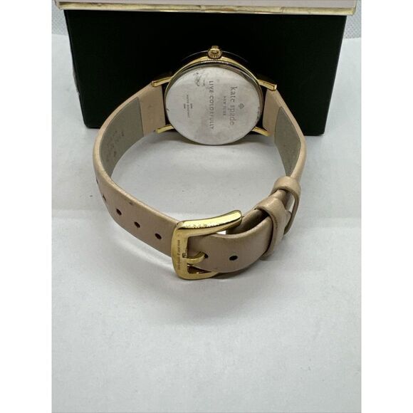 Kate Spade New York Metro 0586 Women\'s Beige Leather Strap Analog Watch JNA115 main image 4